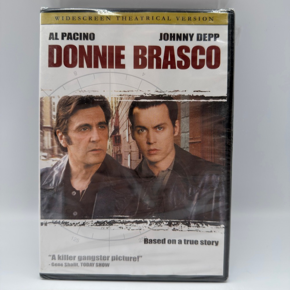 Donnie Brasco DVD Al Pacino Johnny Depp Widescreen Theatrical Version New Sealed